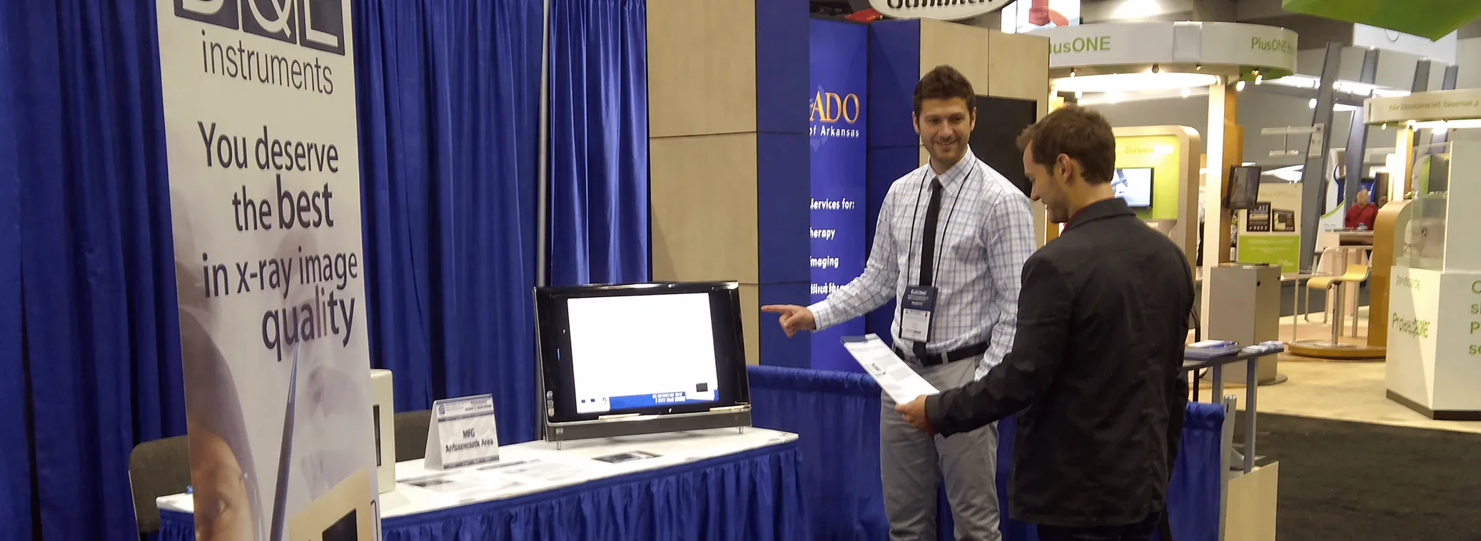 DQEPro being demonstrated at a medical imaging conference